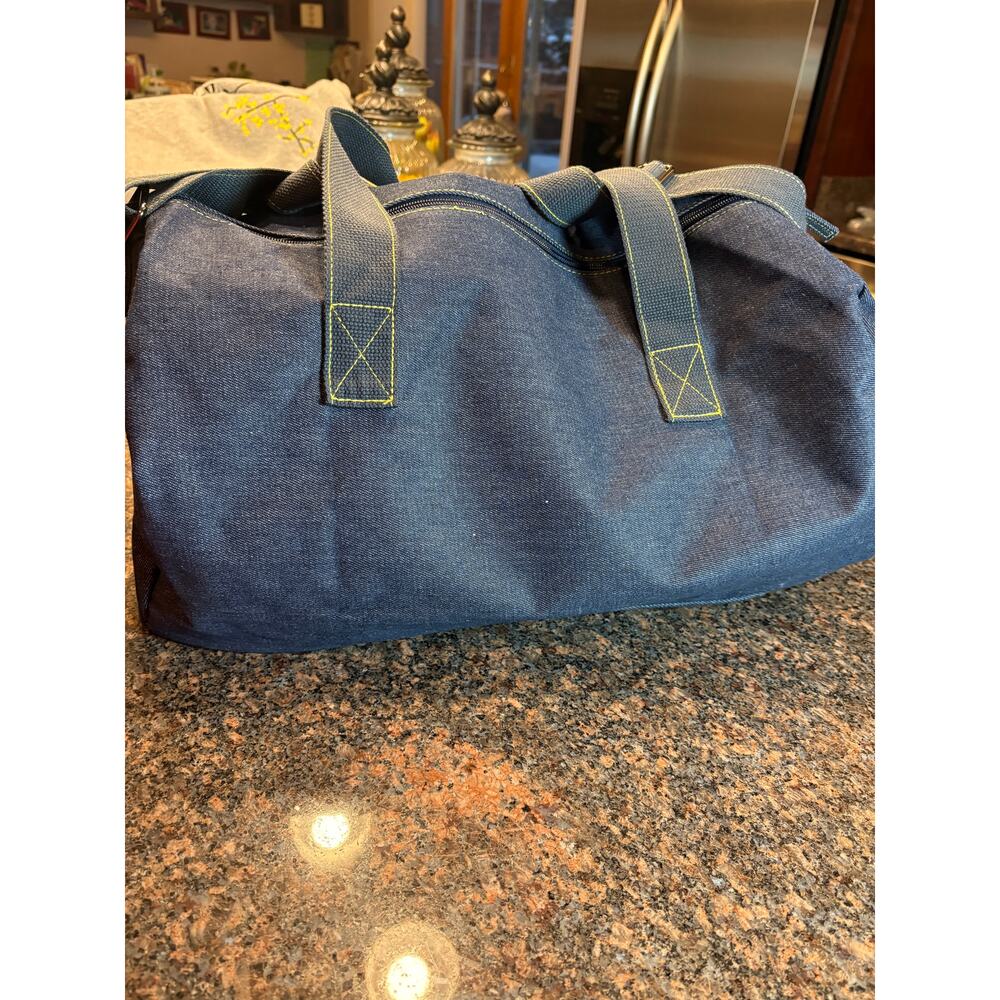 Jean Paul Gaultier pour Vous Denim Weekend Duffel Bag NWOT - Picture 3 of 11